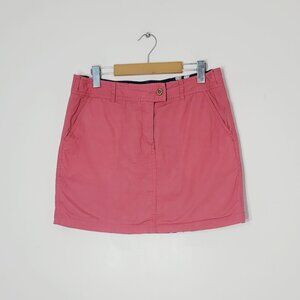 Tailor Vintage Pink Blue 100% Cotton 2 Sided Mini Reversible Skirt Size XSmall